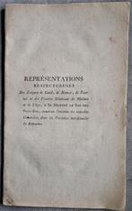Représentations...des évêques..à S.M. UNIVERSITES (1817), Enlèvement ou Envoi