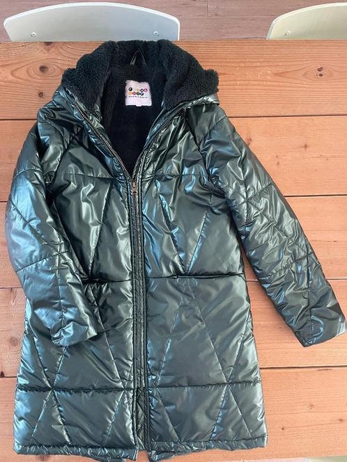 GROENE METALLIC WINTERJAS JBC FISH & CHIPS MAAT 164, Kinderen en Baby's, Kinderkleding | Maat 164, Zo goed als nieuw, Meisje, Jas