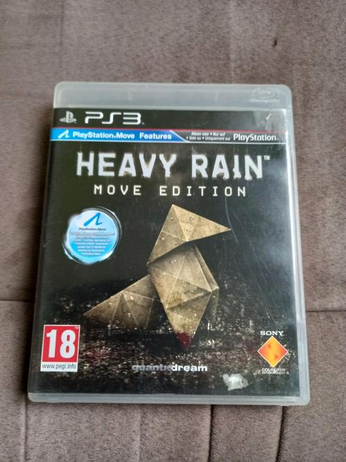 PS3 Heavy rain move edition, Games en Spelcomputers, Games | Sony PlayStation 3, Gebruikt, Avontuur en Actie, 1 speler, Vanaf 18 jaar
