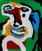 Karel Appel zeefdruk 'Head Against Green Grass", Antiek en Kunst, Kunst | Litho's en Zeefdrukken, Ophalen of Verzenden