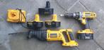 Dewalt visseuse percussion + scie sabre 18V + 4 Batteries, Bricolage & Construction, Outillage | Scies mécaniques, Scie sabre