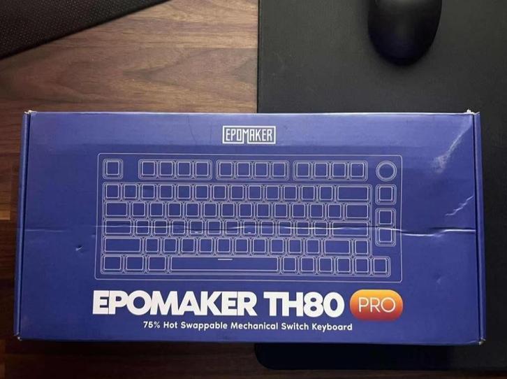 Epomaker TH80 Pro 75% Kit | RGB | Bluetooth/2.4GHz/USB-C, Computers en Software, Toetsenborden, Nieuw, Qwerty, Draadloos, Gaming toetsenbord