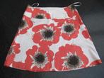 rok nieuw Vero Moda wit, rode bloemen, katoen 40, Maat 38/40 (M), Vero Moda, Wit, Nieuw