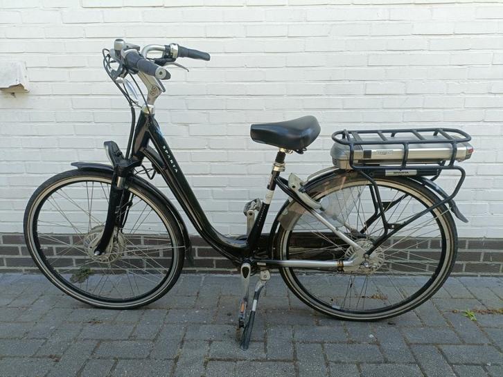 Electrische damesfiets Sparta, Fietsen en Brommers, Elektrische fietsen, Gebruikt, Sparta, 30 tot 50 km per accu, Ophalen