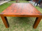 Vierkante Eiken Tafel, Huis en Inrichting, Ophalen, Gebruikt, 150 tot 200 cm, Vijf personen of meer