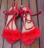 Splendides sandales neuves rouges 38, Rouge, Enlèvement ou Envoi, Sandales et Mûles, Neuf