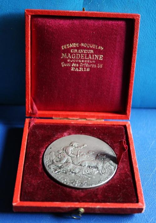 Zilveren Medaille~~Roubaix  Salières 1896~~In originele etui, Postzegels en Munten, Penningen en Medailles, Ophalen of Verzenden