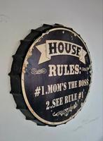 Retro Tin Wandbord Sign Dop Kroonkurk 40cm, Huis en Inrichting, Ophalen