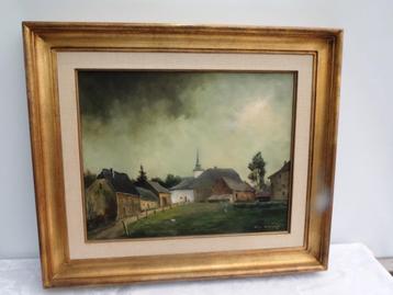 Superbe huile sur toile ,  Rachamps  par guy dirickx TTBE beschikbaar voor biedingen