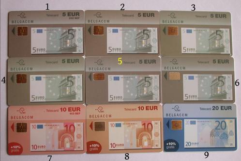 Telefoonkaarten Belgacom Kp 12 (9 stuks), Verzamelen, Telefoonkaarten, Ophalen of Verzenden