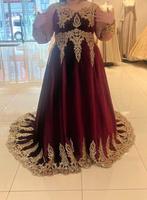 turkse hennakleed, Kleding | Dames, Trouwkleding en Trouwaccessoires, Ophalen, Zo goed als nieuw, Rood, Trouwjurk