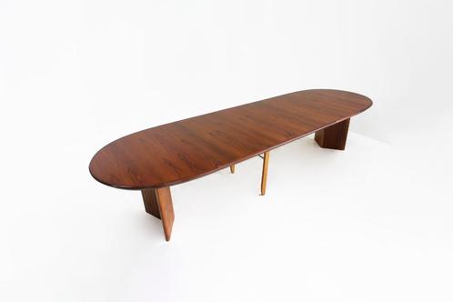Vintage Deense grote ovalen uitschuifbare eettafel XL, Antiek en Kunst, Antiek | Meubels | Tafels, Ophalen