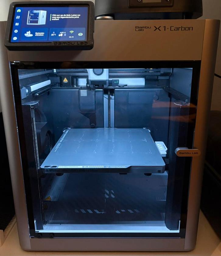 Bambulab X1C + AMS + Accessoires, Computers en Software, 3D Printers, Zo goed als nieuw, Ophalen