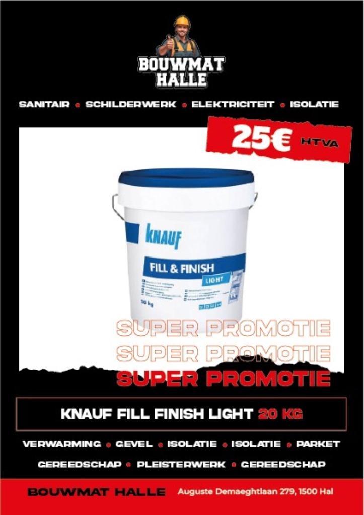 ‼️PROMOS FOU SUR NOS ENDUITS DE CHEZ KNAUF & SEMIN‼️, Doe-het-zelf en Bouw, Verf, Beits en Lak, Nieuw, Ophalen of Verzenden