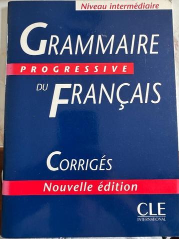 Grammaire français intermédiaire - corrigés beschikbaar voor biedingen