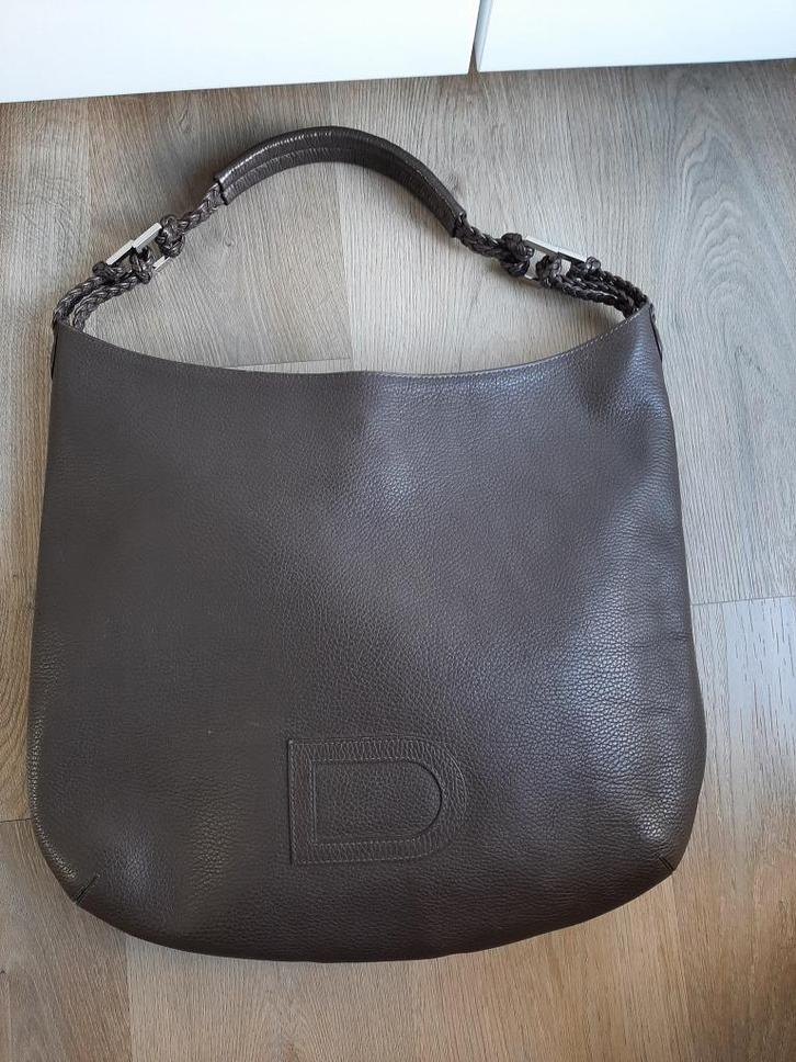 Delvaux Louise Tresse (incl stofzak certificaat spiegel), Handtassen en Accessoires, Tassen | Damestassen, Zo goed als nieuw, Bruin