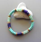 Indiaanse armband voor dames of heren lapis howliet turkoois, Handtassen en Accessoires, Armbanden, Met edelsteen, Blauw, Nieuw