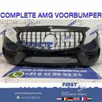 W156 GLA FACELIFT AMG GT VOORBUMPER ZWART complete BUMPER +, Gebruikt, Voor, Mercedes-Benz, Ophalen of Verzenden