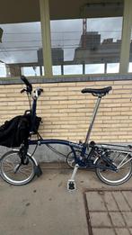 Brompton Brompton tempest blue H6RN donkerblauwe Bromptontas, Fietsen en Brommers, Ophalen, Brompton, 14 tot 16 inch, Versnellingen