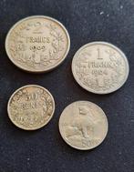 Lot Leopold II type „Vinçotte”, Postzegels en Munten, Penningen en Medailles, Ophalen of Verzenden, Zilver
