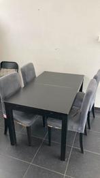 Tafel met 4 stoelen, Huis en Inrichting, Complete eetkamers, Ophalen, Gebruikt