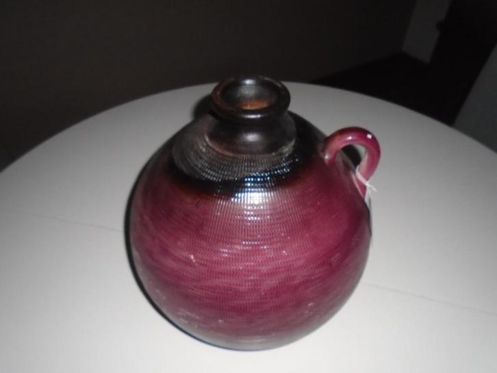 LATINA FLES BOL GROOT HOOG 29 CM DIA 33 CM (3) NIEUW, Huis en Inrichting, Woonaccessoires | Vazen, Nieuw, Rood, Minder dan 50 cm