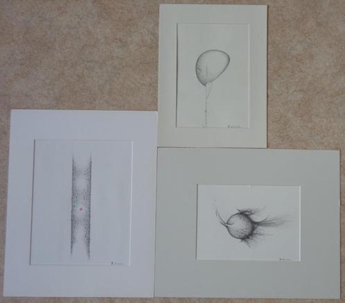 H. CARPENTIER / LOT 3 STUKS / ORIGINEEL WERK / 50x40cm / SIG, Antiek en Kunst, Kunst | Schilderijen | Modern, Ophalen of Verzenden
