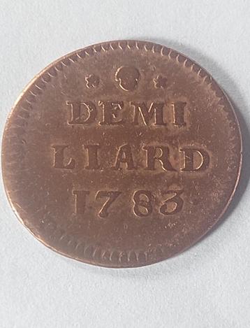 Munt 1/2 liard luxemburg 1783 beschikbaar voor biedingen