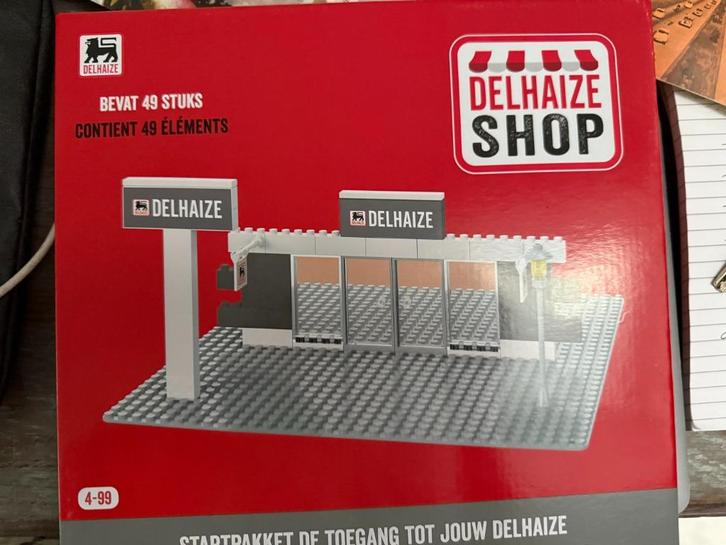 Delhaize shop lego, bevat 49 elementen, NIEUW, Hobby en Vrije tijd, Overige Hobby en Vrije tijd, Nieuw, Ophalen