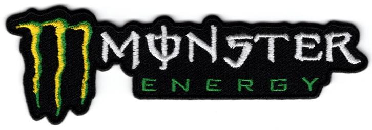 Monster Energy stoffen opstrijk patch embleem #2, Motoren, Accessoires | Stickers, Verzenden