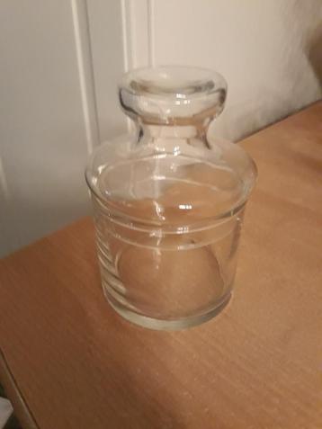 glazen pot met deksel, Antiek en Kunst, Ophalen of Verzenden