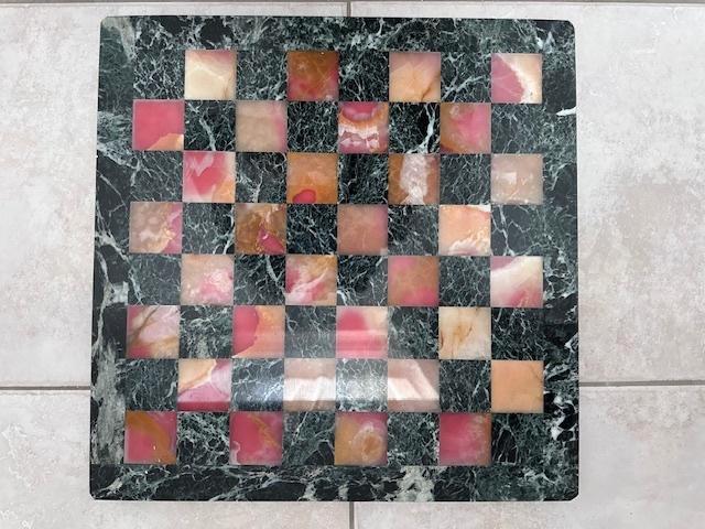 Prachtig schaakspel in Marmer en Brons, Hobby en Vrije tijd, Gezelschapsspellen | Bordspellen, Zo goed als nieuw, Een of twee spelers