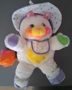 Popple Vintage Plush Baby Bibsy White Purple 1986, Kinderen en Baby's, Speelgoed | Knuffels en Pluche, Ophalen of Verzenden