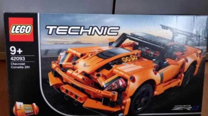 Lego Technic 42093 Chevrolet Corvette ZR1, Kinderen en Baby's, Speelgoed | Duplo en Lego, Gebruikt, Lego, Complete set, Ophalen of Verzenden