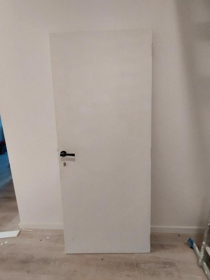 Brandwerende deur, Doe-het-zelf en Bouw, Deuren en Vliegenramen, Gebruikt, Binnendeur, 200 tot 215 cm, 80 tot 100 cm, Hout, Ophalen