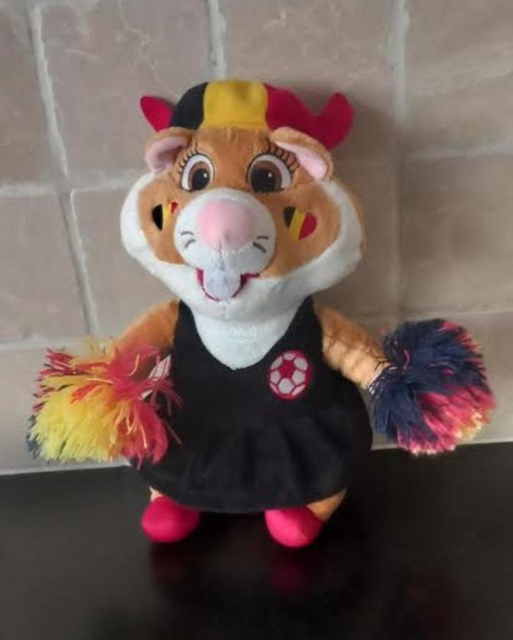 Knuffel AH Belgische voetbal supporter, Kinderen en Baby's, Speelgoed | Knuffels en Pluche, Zo goed als nieuw, Ophalen of Verzenden