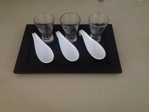 Aperitiefset in nieuwstaat 4 keer beschikbaar, Huis en Inrichting, Keuken | Servies, Nieuw, Ophalen of Verzenden