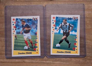 Panini 2 fotostickers Zinedine Zidane superfoot 1998 beschikbaar voor biedingen