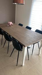 Houten tafel met 6 stoelen, Huis en Inrichting, Stoelen, Ophalen of Verzenden