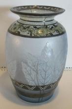 vase art déco en verre gravé à l'acide décor géométrique Sca, Antiquités & Art, Envoi