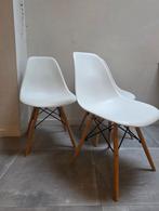 Set van 3 design eetkamerstoelen – Scandinavische stijl, wit, Huis en Inrichting, Stoelen, Ophalen, Gebruikt, Drie, Wit
