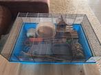 Hamsterkooi 70 x 50 cm + toebehoren - Nieuwstaat, Kooi, Minder dan 75 cm, Zo goed als nieuw, Hamster