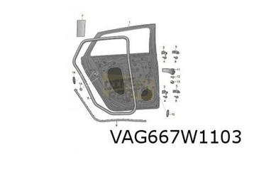 Skoda Kamiq (9/19-1/24) Achterportier Links Origineel! 65883 beschikbaar voor biedingen