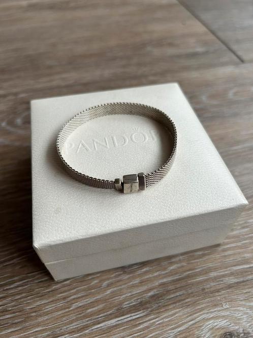 Zilveren Pandora Reflexions Armband, uitstekende staat, Handtassen en Accessoires, Armbanden, Zo goed als nieuw, Zilver, Zilver