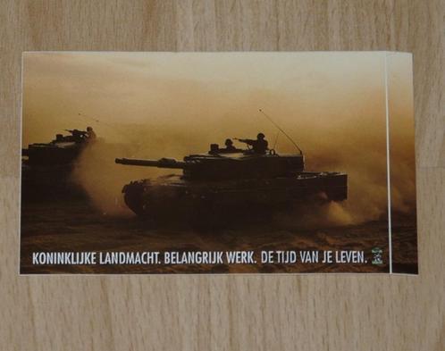 Sticker, Tank, Leopard II, KL, jaren'90.(Nr.1), Collections, Objets militaires | Général, Armée de terre, Enlèvement ou Envoi