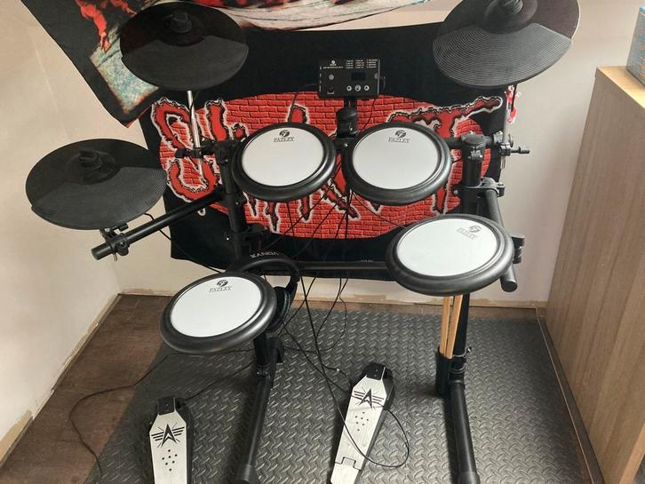 Elektronische drumstel (fazley DDK-020) te koop!, Musique & Instruments, Batteries & Percussions, Comme neuf, Enlèvement