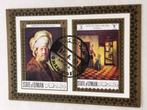 State of Oman 1969 - schilderkunst, Rembrandt, de Hooch BLOK, Postzegels en Munten, Ophalen of Verzenden, Gestempeld, Midden-Oosten