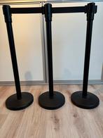 3 zware afzetpalen met telkens 2 meter lint ., Ophalen of Verzenden