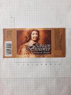 Bieretiket Adriaen Brouwer, Verzamelen, Ophalen of Verzenden, Nieuw
