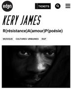 Billet concert Kery James, Tickets en Kaartjes, Concerten | R&B en Hiphop